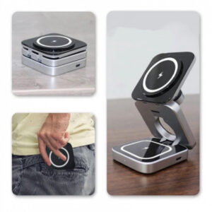 منصة شحن لاسلكي مغناطيسي تدعم الشحن السريع