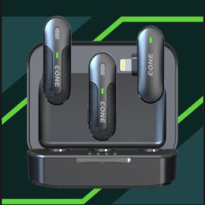 ميكروفون لاسلكي مزدوج بجودة صوت فائقة مثالي للتسجيل البث المباشر والمقابلات