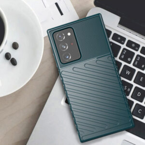 غطاء حماية اخضر داكن واقي للصدمات بتصميم رائع لحماية جهاز Samsung Galaxy Note 20 Ultra