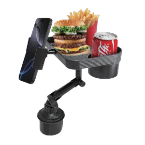 حامل أكواب و صينية متعددة الاستخدام للسيارة مع حامل جوال